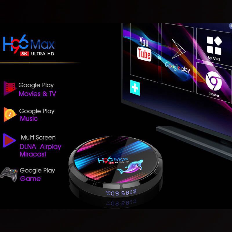 5G Smart Core 4K Smart TV Media Box Greatlizard KM9 TV Box Android 9.0 4GB DDR4 32GB BT4.1 Dual WiFi 2.4G