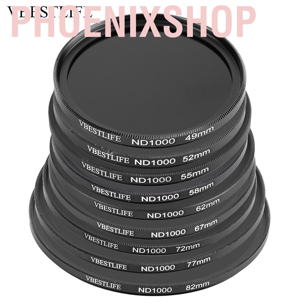 VBESTLIFE ND1000 ND Filter 49mm 52mm 55mm 58mm 62mm 67mm