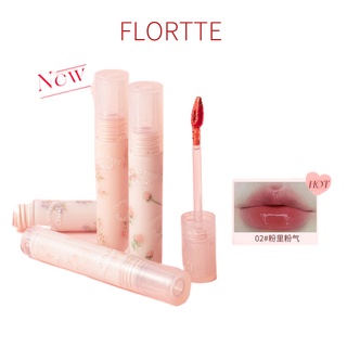 【มาใหม่】FLORTTE ลิปกลอส ลิปสติก แบบกระจก สําหรับผู้หญิง