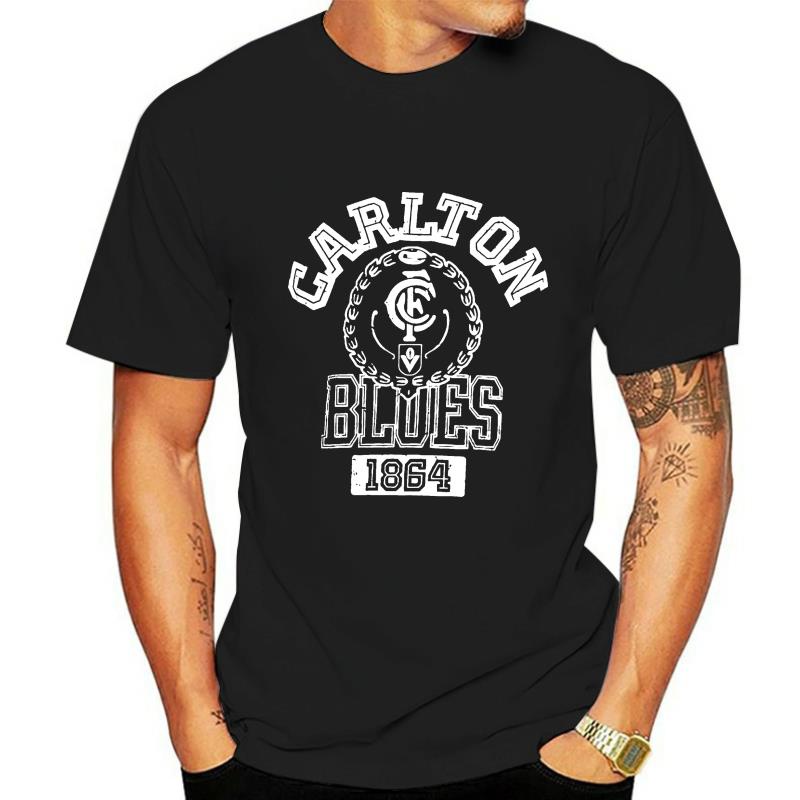 GILDAN GilDanแบรนด์ผ้าฝ้ายแท้Carlton Blues Afl 2022 Distressed Vintage Tshirt