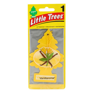 ✨HOT Item✨ แผ่นหอมปรับอากาศรถยนต์ LITTLE TREES กลิ่นวนิลาอโรม่า HANGING PAPER AIR REFRESHER LITTLE TREES VANILLA AROMA น