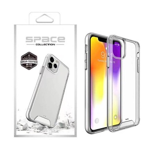 SPACE เคสใส สำหรับ samsung TPU+PC เคสกันกระแทก S23 S23PLUS A53 5g A22 5g A12 A03 S21 FE S20FE S22 S23 ultra A42 A52 A52S