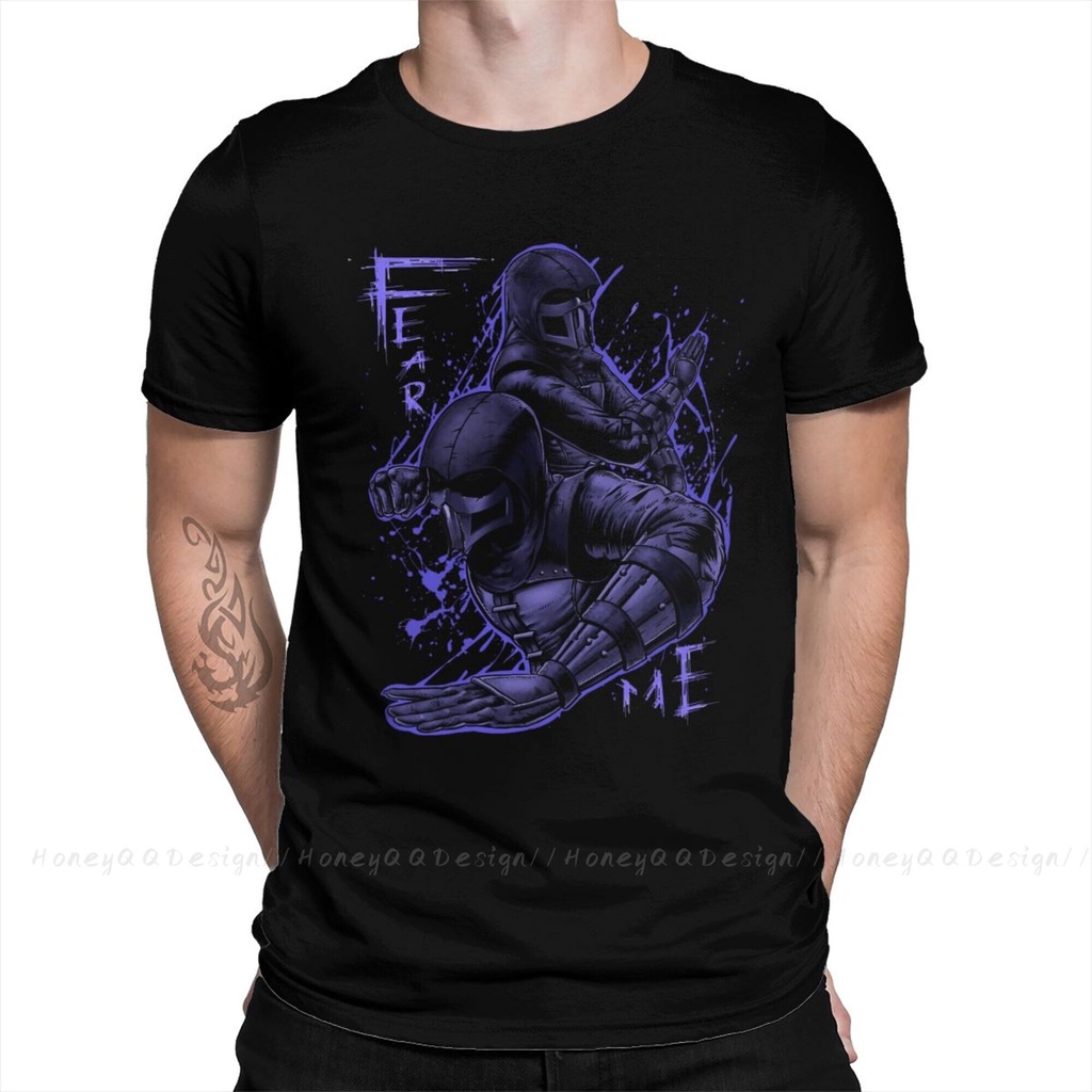 ผู้ชาย Mortal Kombat TShirt Noob Saibot ผ้าฝ้ายแท้ O คอ Tees Harajuku เสื้อผู้ใหญ่ Oversize