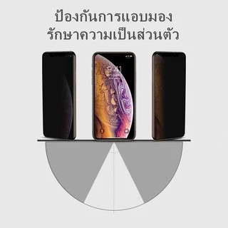 F ฟิล์มกระจก ฟิล์มป้องกันการแอบมอง ใช้สำหรับ iPhone 17 Air 16e 11 12 13 14 15 17 Pro Max Mini 6S 7 8 Plus + XR XS Max SE