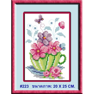 ไอแอมครอสติช iamcrossstitch DIY รหัสTmini-223 20x25 cm. ชุดอุปกรณ์งานฝีมือปักครอสติชครบชุด