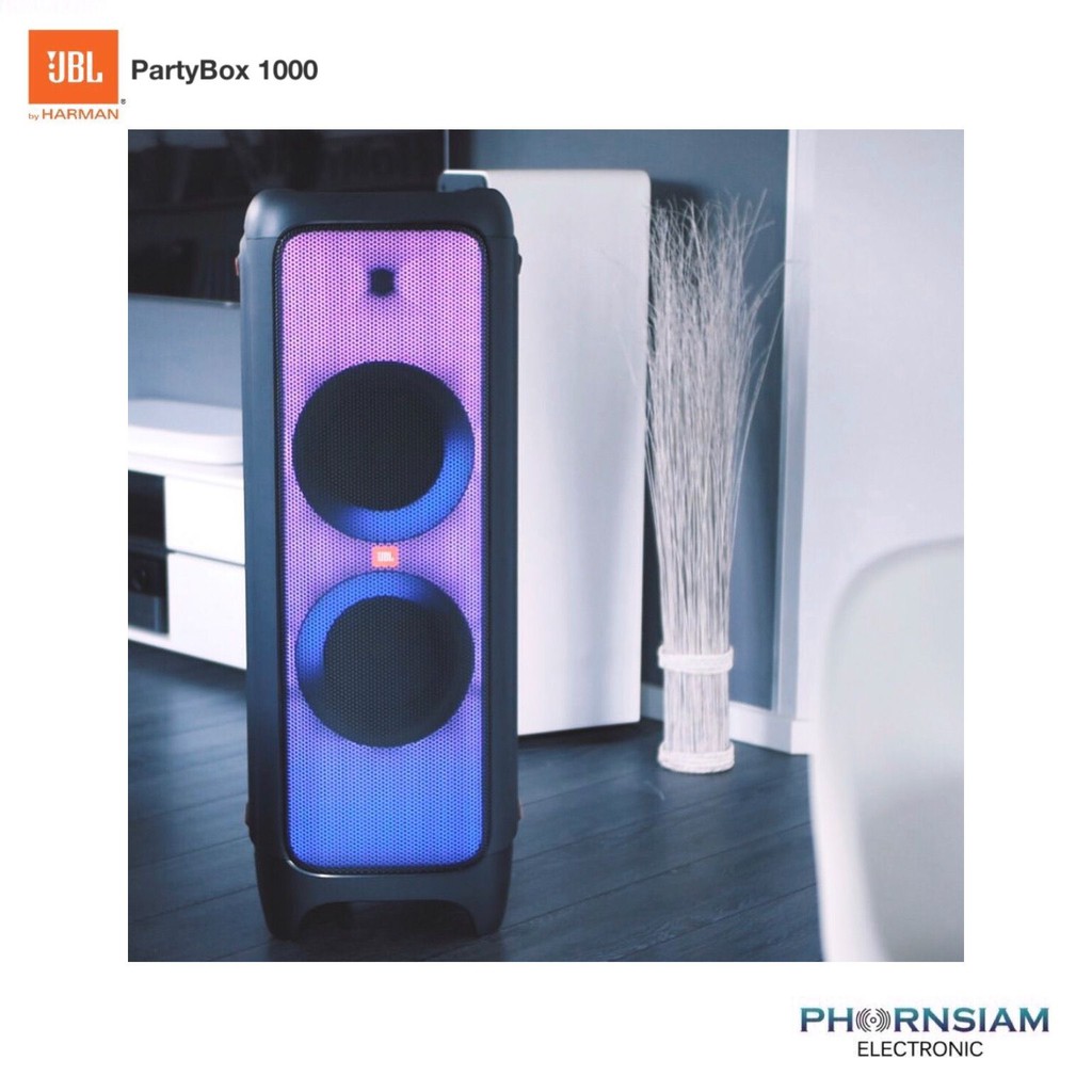 Phornsiamelectronic Jbl Partybox 1000 Powerful Bluetooth Party Speaker With Full Panel Light Effects Shopee Thailand