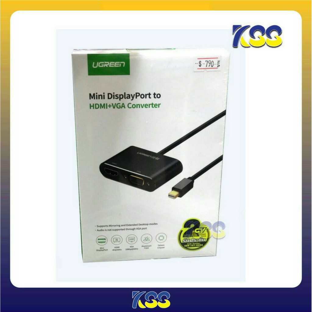 UGREEN MINI DISPLAY PORT TO HDMI & VGA (20422 ) | Shopee Thailand