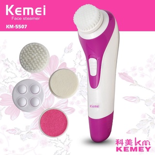 Kemei by Twosister เครื่องนวดหน้า เครื่องขัดหน้า เพื่อให้ใบหน้านุ่มเนียน ขนาดพกพา km 5507