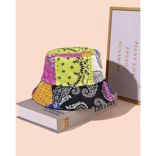 Naris paisley hat หมวกทรง bucket ลาย paisley สีสวย น่ารัก (random pattern)