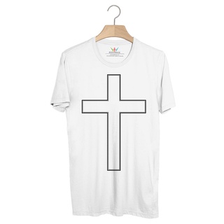 BP81 เสื้อยืด กางเขนขาว [White Cross]