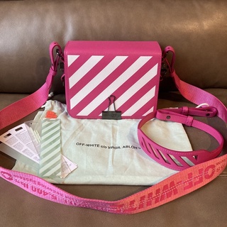 Off-White Binder Clip Bag Fuchsia