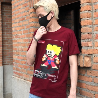 Unisex T-Shirt เสื้อยืดคอกลม แขนสั้น พิมพ์ลาย Street Fighter ใส่ได้ทั้งผู้หญิง-ผู้ชาย/ รุ่น IA-048