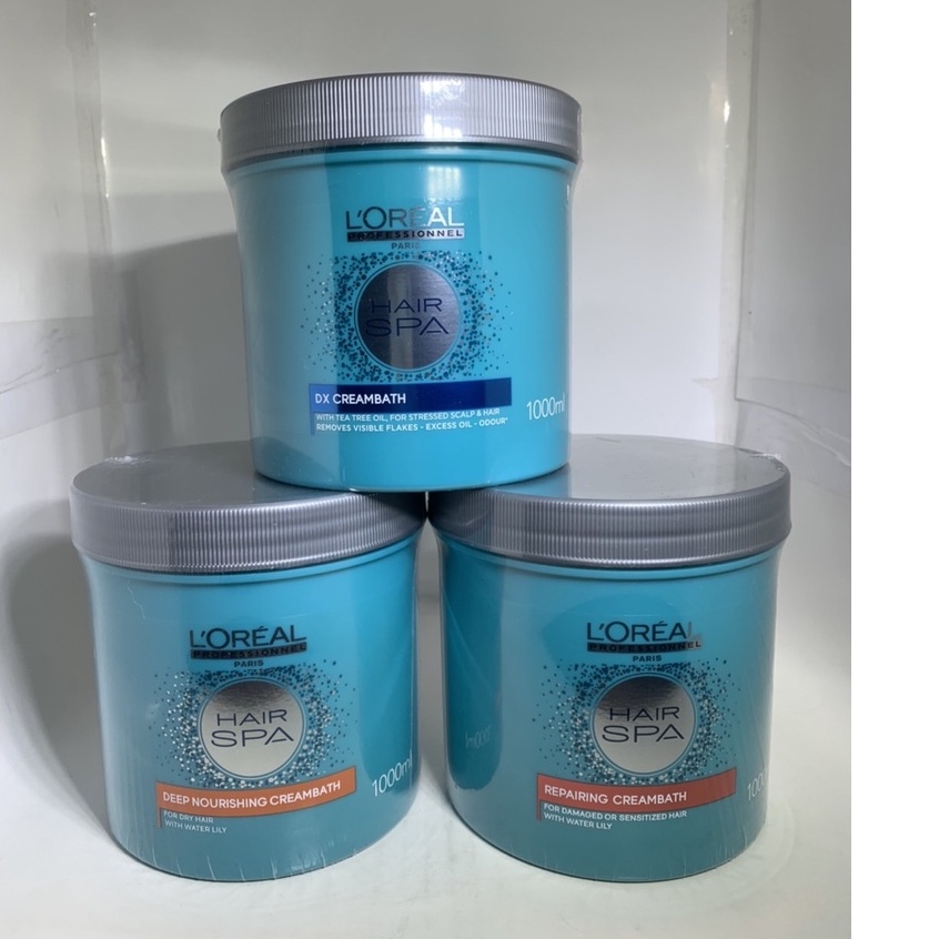 L'oreal Hair spa ครีมหมักผม Repairing Creambath สำหรับผมเสีย Nourising DX cream ลอรีอัล แฮร์สปา ทรีตเม้นต์