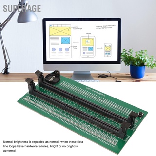 Superage การ์ดทดสอบหน่วยความจํา Ddr3 Pcb พร้อมไฟแสดงสถานะ Led 110 ดวง สําหรับคอมพิวเตอร์ตั้งโต๊ะ