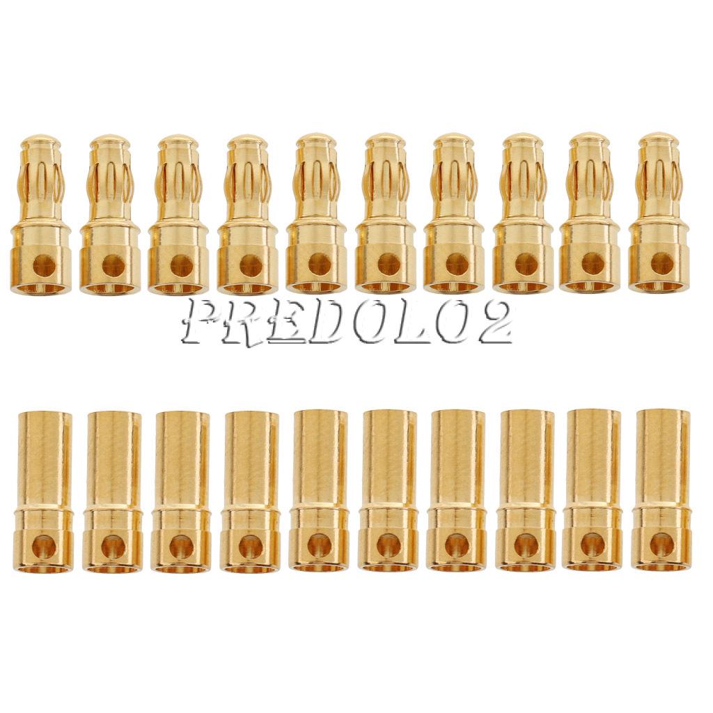 ปลั๊กเชื่อมต่อแบตเตอรี่ ESC Plug Pack of 10 คู่สำหรับรถ RC