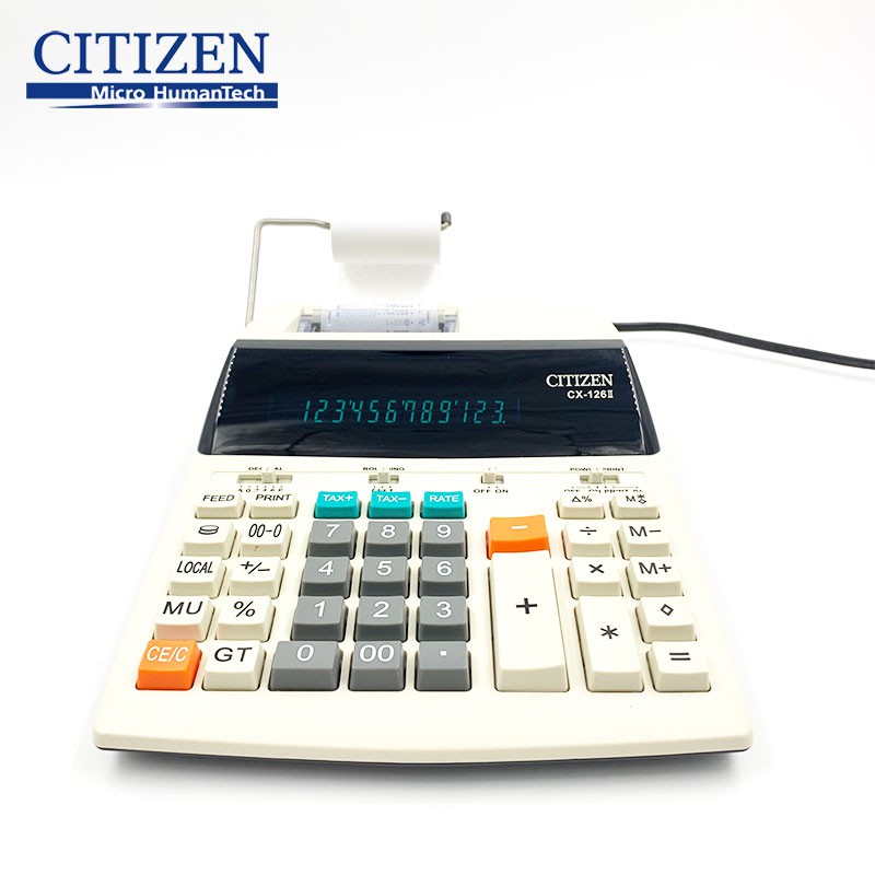 เครื่องคิดเลขพิมพ์กระดาษ CITIZEN รุ่น CX-126II