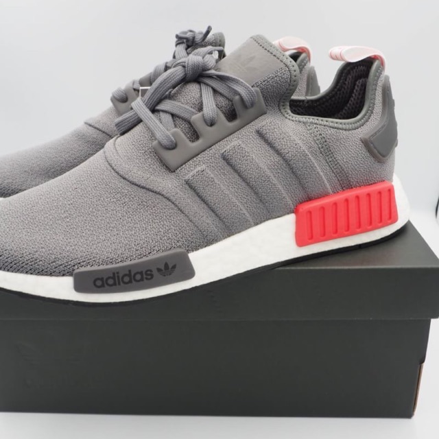 adidas nmd r1 grey shock red