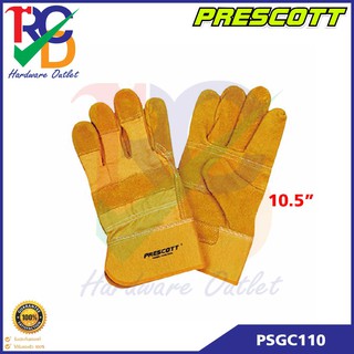 PRESCOTT ถุงมือหนังวัว ขนาด 10.5" เกรด AB รุ่น PSGC110