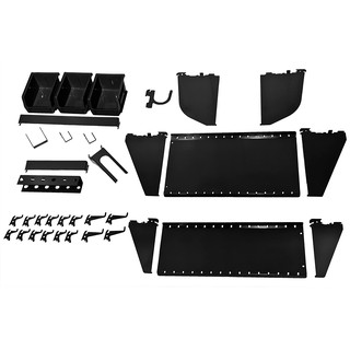 WALL CONTROL : WCTKT-400-WRKB* อะไหล่เพกบอร์ด Wall Control Slotted Tool Board Workstation Accessory Kit-Black