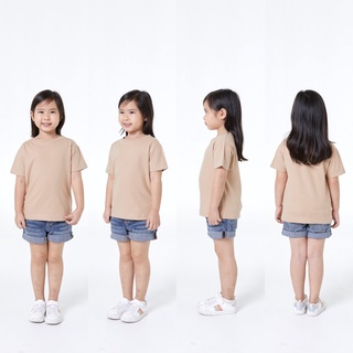 KD18 Ice tea : เสื้อเด็ก KID T-Shirt : BASIC COTTON 100% C20