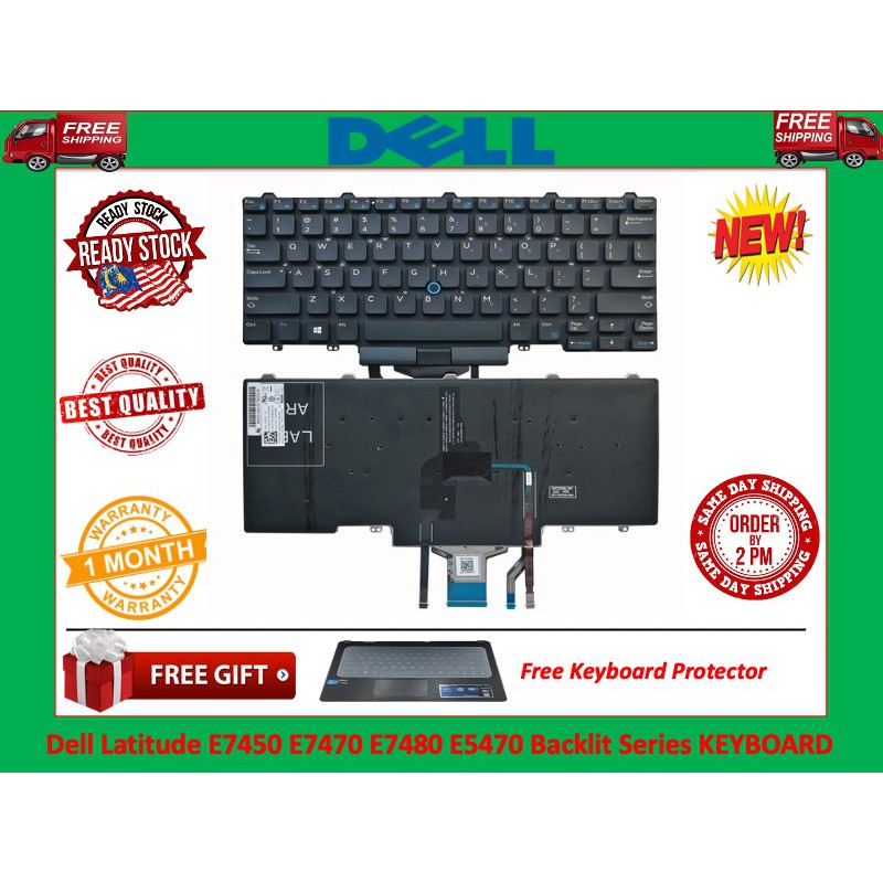 Dell Latitude E7450 E7470 E7480 E5470 0D19TR NSK-L0BC 01 PK1313D1B00 Backlight Series แป้นพิมพ์แล็ปท