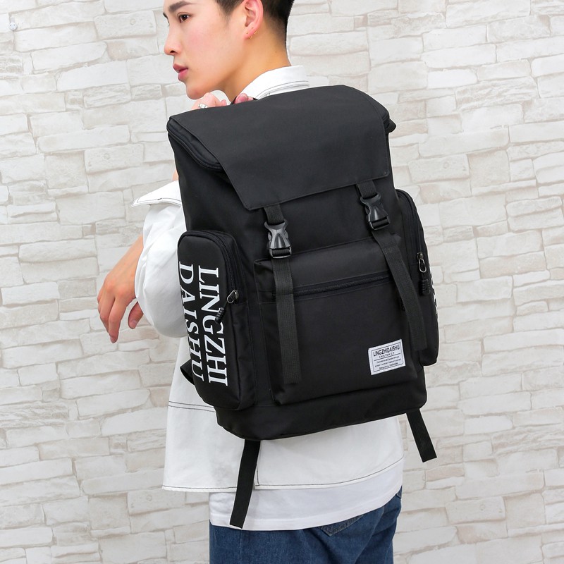 Backpack กระเป๋าผู้ชาย แฟชั่น กระเป๋าเป้สะพายหลัง ใบใหญ่บิ๊กบึ้ม เกาหลี จุของได้เยอะ กระเป๋าแฟชั่น