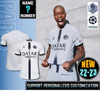 เสื้อกีฬาแขนสั้น ลายทีมชาติฟุตบอลปารีส 22-23 players Paris Away ไซซ์ s-2xl พร้อมส่ง