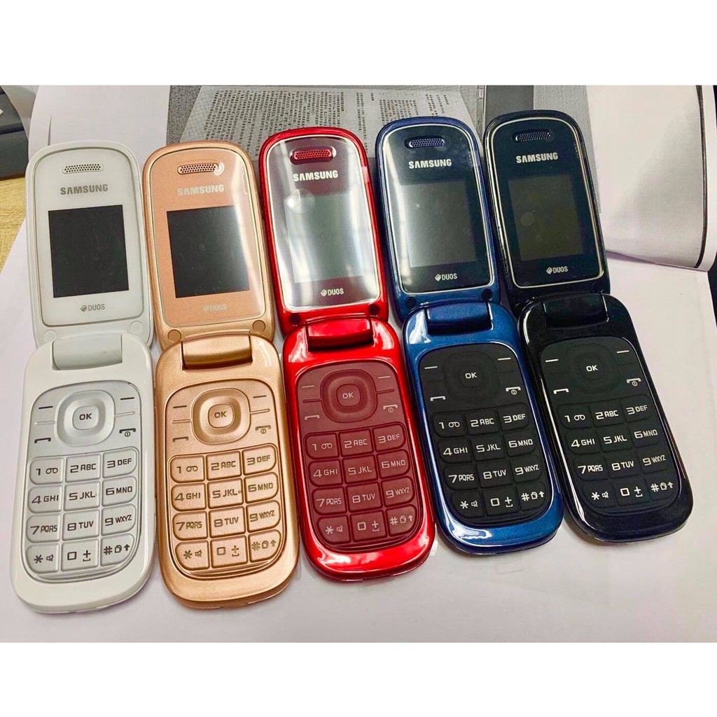 โทรศัพท์มือถือซัมซุง  SAMSUNG  GT-E1272 ใหม่ (สีดำ) มือถือฝาพับ ใช้ได้ 2 ซิม ทุกเครื่อข่าย AIS TRUE DTAC MY 3G/4G ปุ่มกด