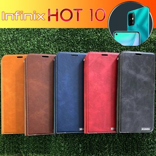 เคสฝาพับ XUNDU leather Case สำหรับ  Infinix Hot 10