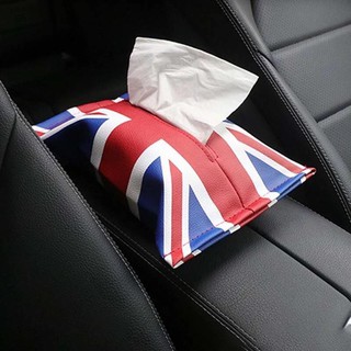 ซองหนังใส่กล่องทิชชู่ MINI COOPER ลาย Union jack