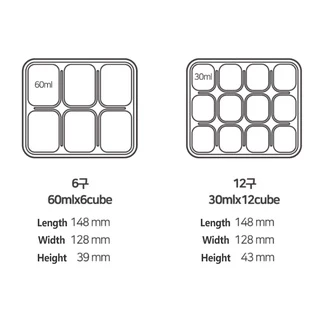 Monee บล็อคซิลิโคน แช่แข็งเก็บอาหารเด็ก บล็อคทำน้ำแข็ง พร้อมฝาปิด Food Storage Cube Tray