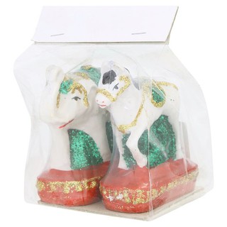 ตุ๊กตาบริวาร ช้าง ม้า 1 คู่ อุปกรณ์ทางศาสนา Elephant and Horse Joss House Doll 1 Pair เครื่องสังฆภัณฑ์ สินค้าอื่นๆ