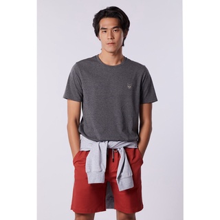 ESP เสื้อทีเชิ้ตเฟรนช์ชี่ ผู้ชาย สีเทา | Frenchie Tee Shirt | 3239