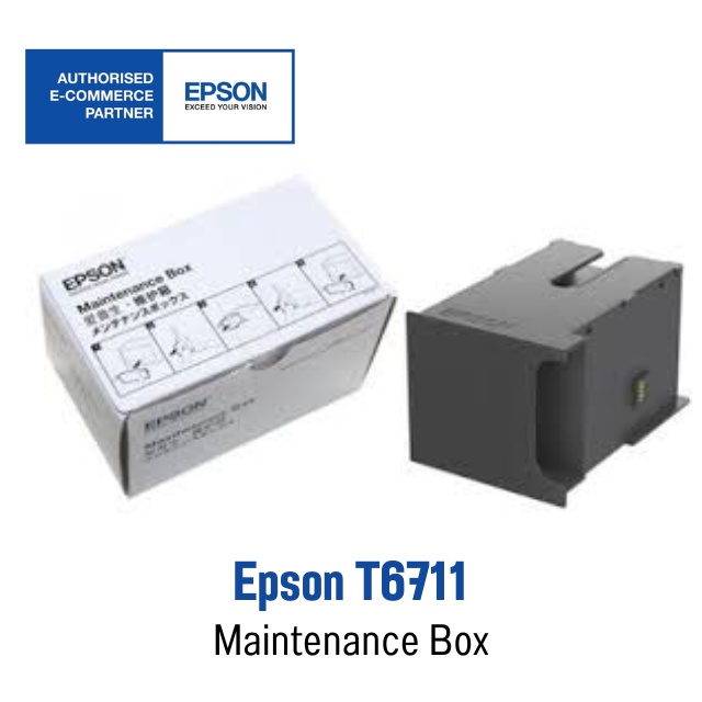 Epson T6711 For L1455 Maintanance Box กล่องซับหมึก สำหรับเครื่องปริ้น EPSON ของแท้