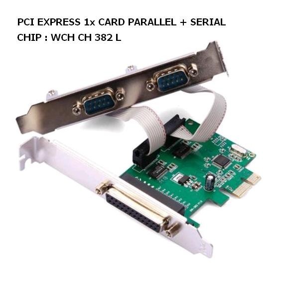 PCI EXPRESS X1 I/O 1P + 2S WCH 381