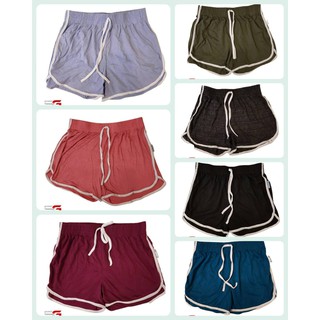 PM806 กางเกงขาสั้น บ๊อกเซอร์ผู้หญิงสีพื้น