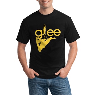 เสื้อยืดคอกลมเสื้อยืดลําลอง พิมพ์ลายโลโก้ Juniors Glee Musical Tv Showfinger สําหรับผู้ชายS-5XL