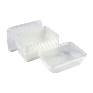 SAVEPAK กล่องข้าวพลาสติก ขนาด 650 มิลลิลิตร PP พร้อมฝา แพ็คละ 50 ชิ้น/SAVEPAK 650 liter PP plastic box with lid, pack of