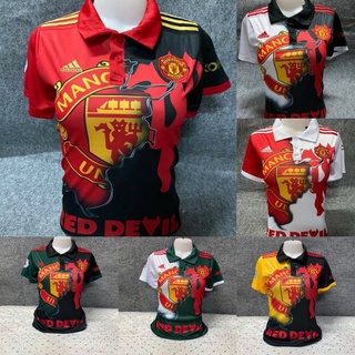 New เสื้อกีฬาหญิง เสื้อบอลหญิง ทีมแมนยูฯ ขนาดฟรีไซร์ อก32-38ทรงเข้ารูป ยาว24.5