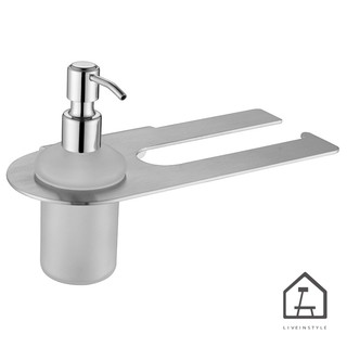 BC-S-1001 ขวดใส่สบู่หลว ที่วางสบู่ Towel rack 304 stainless steel +  liquid bottle holder - Silver Color