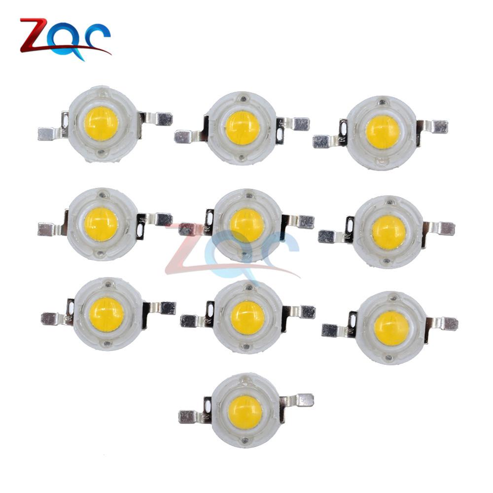 1 W LED หลอดไฟโคมไฟพลังงานสูง 100-110 LM 10 ชิ้น