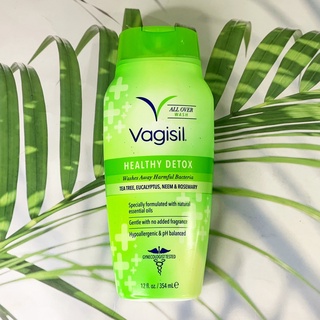 (Vagisil®) Healthy Detox Washes Away Harmful Bacteria 354 ml ผลิตภัณฑ์ทำความสะอาดจุดซ่อนเร้น สำหรับผู้หญิง ขจัดแบคทีเรีย