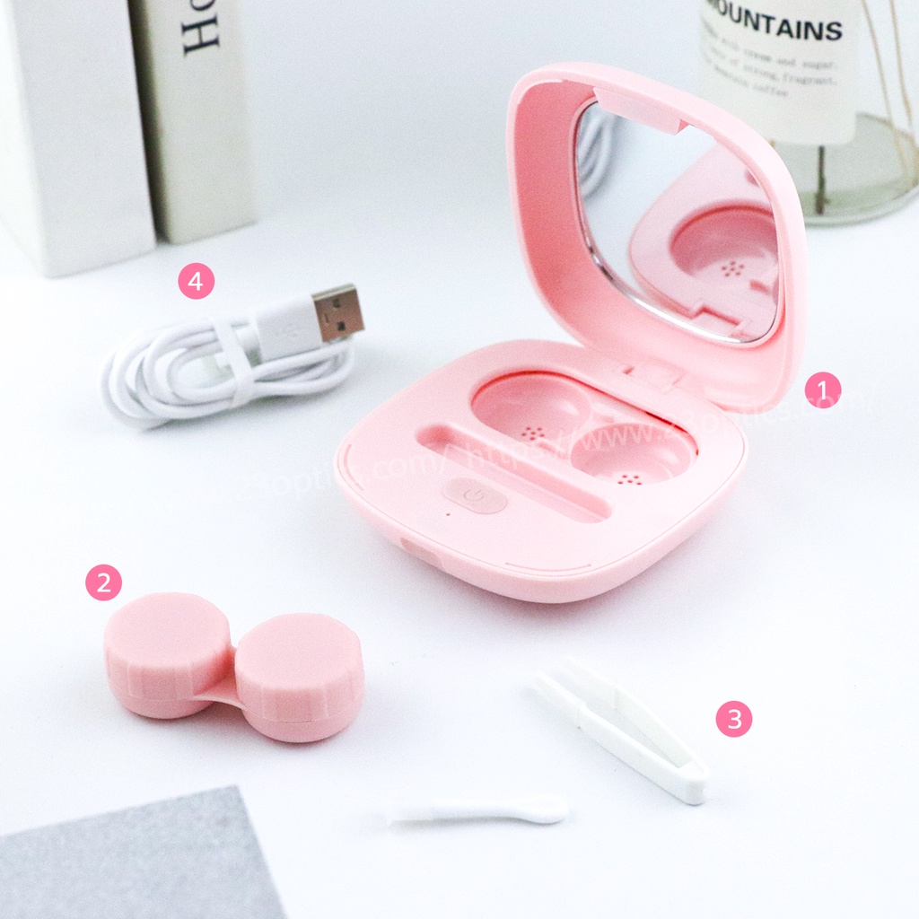 EVE'S เครื่องล้างคอนแทคเลนส์อัตโนมัติ มีแบตเตอรี่ในตัว ใช้ง่าย พกพาสะดวก - รูปที่ 4