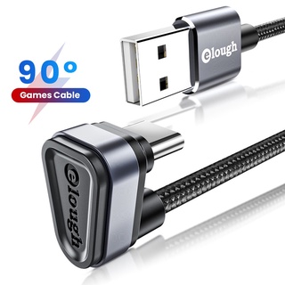 สายชาร์จ USB Type C 2.4A 90 องศา สําหรับโทรศัพท์มือถือ