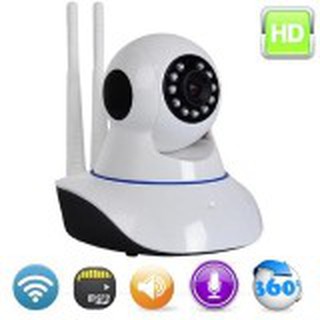 กล้องวงจรปิดไร้สาย IP CAMERA แบบเสาอากาศคู่ ONVIF P2P HD WIFI AUDIO DUAL ANTENNA