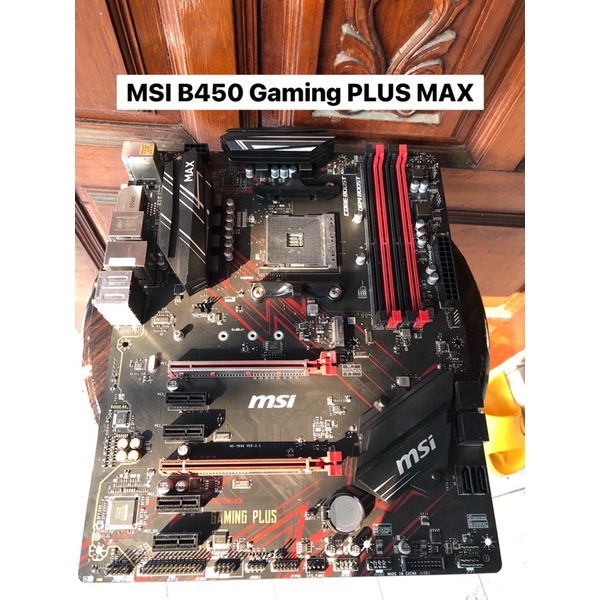 เมนบอร์ดมือสอง MSI B450 Gaming PLUS MAX (6GPU)