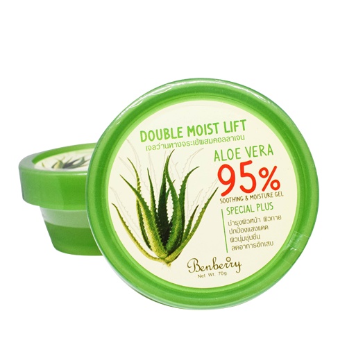 เจลว่านหางจระเข้ผสมคอลลาเจน DOUBLE MOIST LIFT ALOE VERA 95% 70 g.
