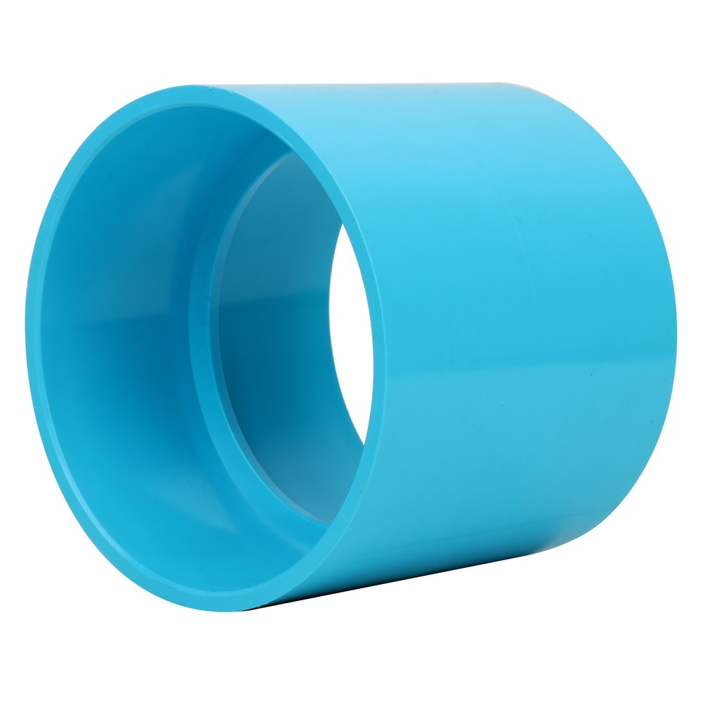 ท่อประปา ข้อต่อ ท่อน้ำ ท่อPVC ข้อต่อตรง-บาง SCG 4นิ้ว สีฟ้า STRAIGHT PVC SOCKET SCG 4" LITE BLUE