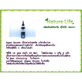 ปุ๋ยไม้น้ำ Nature Life ปุ๋ย ธาตุเสริม Agen Brown 200 ml