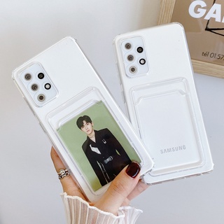 เคสใสใส่บัตรได้ ใส่รูป รุ่น Samsung Galaxy A14 A34 A54 A04E A10 A20 A30 A50 A10S A20S A30S A50S A01 A02 A03 A04 A11 A31 A51 A71 A12 A22 A32 A42 A52 A72 A52S A02S A03S A21S A13 A23 A33 A53 A73